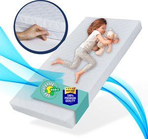 Kindermatratze SMART, Babymatratze 90x200 cm mit abnehmbarem Bezug, waschbar bei 60°C für Kinderbett, 200x90 cm, 8cm hoch, eco5 Kindermatratze SMART, Babymatratze 90x200 cm mit abnehmbarem Bezug, waschbar bei 60°C für Kinderbett, 200x90 cm, 8cm hoch, eco5