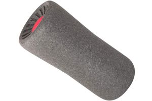 Faszien Massagerolle ergonomisch grau rot 15 x 33,5 cm