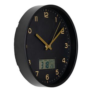 Amiens Wanduhr Ø25cm schwarz.