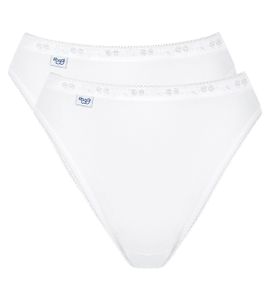 Sloggi Basic+ Tai Dámské kalhotky 2-Pack Premium Comfort, německé velikosti:40, Sloggi Barvy:White 0003