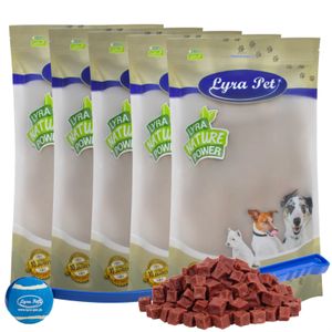 5 kg Lyra Pet® Pferdefleischwürfel + Ballschleuder