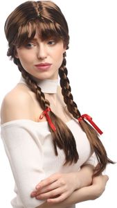 WIG ME UP Perücke Zöpfe Schulmädchen Braun XR-008-P6 WIG ME UP Perücke Zöpfe Schulmädchen Braun XR-008-P6