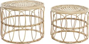 Sada 2 stolov DKD Home Decor Brown 50 x 50 x 40 cm 50 x 50 x 41,5 cm