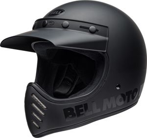 Bell Moto-3 Classic Motocross Helm (Black Matt,XS (53/54))