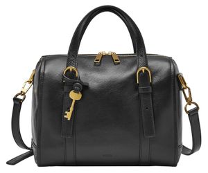 FOSSIL Umhängetasche Handtasche Carlie Satchel Black schwarz