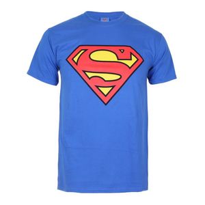 Superman - T-Shirt für Herren TV631 (S) (Königsblau/Rot)