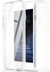 ONEFLOW® Touch Case kompatibel mit iPhone 6s / iPhone 6 - Hülle beidseitig transparent, Klar