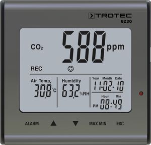 TROTEC CO2-Luftqualitätsdatenlogger BZ30 | Messgerät | Messen | Luftqualität | Datenlogger