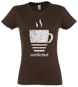 Urban Backwoods Coffee Addicted Damen T-Shirt, Größe:2XL