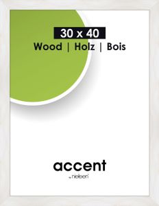 Accent Holz Bilderrahmen Magic, 30x40 cm, Weiß