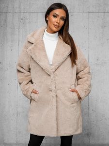 Damen Jacke Beige OZONEE JS/11Z8168Z XL Damen Jacke Beige OZONEE JS/11Z8168Z XL