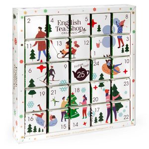 English Tea Shop - Puzzle Tee Adventskalender 2022 "White Ornaments", BIO Tee, 25 Pyramidenbeutel