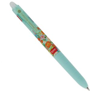 LEGAMI löschbarer Gel Stift mit 3 Farben FLOWERS Schreibfarbe Schwarz Rot Blau