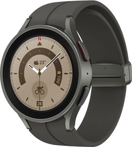 Samsung Galaxy Watch5 Pro 45 -mm Titan Smartwatch, Gesundheitsverfolger, langer Akku, Bluetooth, 1 Jahr Extender - FR Version