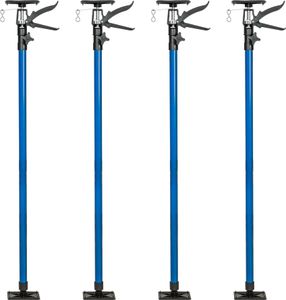 tectake 4 Baustützen 115 bis 290 cm - blau