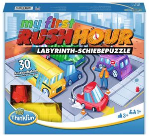 ThinkFun 76443 - My first Rush Hour - Das bekannte Stau-Spiel für Kinder ab 3 Jahren, Logikspiel für 1 Spieler, mit Aufgaben für Anfänger und Experten