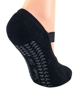 2er Pack Damen Baumwolle Bunt Invisible Yoga Socken Füßlinge mit Antirutsch ABS Sohle