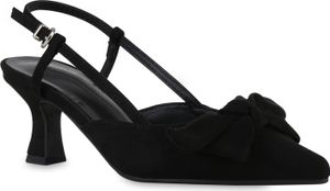 VAN HILL Damen Slingpumps Pumps Stiletto Schleifen Spitz Schuhe 841585, Farbe: Schwarz Velours, Größe: 38 VAN HILL Damen Slingpumps Pumps Stiletto Schleifen Spitz Schuhe 841585, Farbe: Schwarz Velours, Größe: 38
