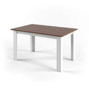 Livinity® Karlos jedálenský stôl, 140 x 90 cm, orech/biela