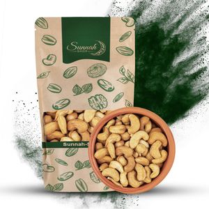 Sunnah Shop® Knackige Cashewkerne 500g Geröstet und Gesalzen | Dein Nüsse Snacks für zwischendurch | Knusprige Cashews, gesalzen