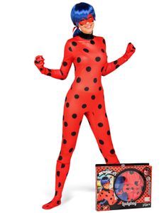 Ladybug-Damenkostüm Miraculous-Lizenzkostüm rot-schwarz