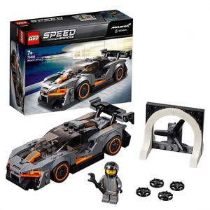 LEGO 75892 Speed Champions McLaren Senna Rennwagen, Bauset mit Rennfahrer-Minifigur, Forza Horizon 4 Erweiterungsset