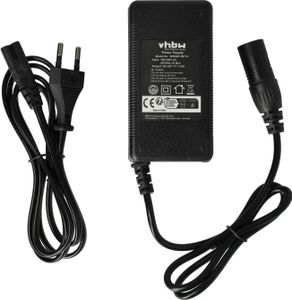 vhbw Ladegerät kompatibel mit Ortler Alley Caravan 20, Alley Caravan Light 20 Fahrradakkus, E-Bike - Für 36 V Li-Ion Akkus, mit XLR Anschluss 60 W