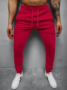 Ozonee Herren Jogginghose Einfach rot m