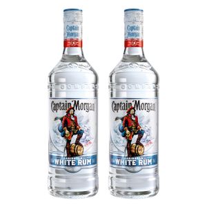 Captain Morgan White Rum, 2er, Weiß, Alkohol, Alkoholgetränk, Flasche, 37.5 %, 1 L, 735401