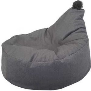 Monio for Kids - Grausitzpouf mit Pompon für Kinder Weiche und Bequeme Sitzgelegenheit Monio for Kids - Grausitzpouf mit Pompon für Kinder Weiche und Bequeme Sitzgelegenheit