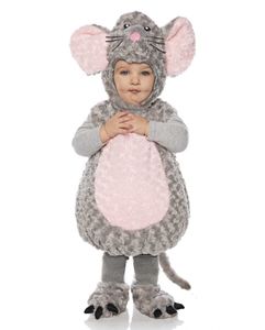 Süße Maus Baby- & Kleinkinderkostüm für Karneval Größe: XL