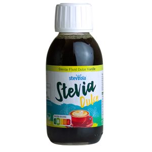 Steviola® Stevia Fluid Dulce Vanille 125ml | Flavour Drops | vegan | flüssige Süße | Stevia Tropfen | Zuckerersatz | kalorienarm | flüssiges Stevia