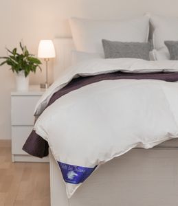Ecru oder Weiss 80% Daunen Natürliche Decke 155x220 2000g Bettdecke Oberbett 