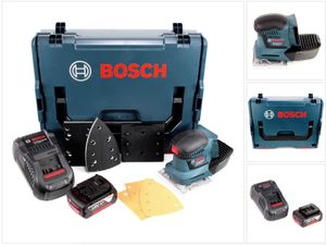 Bosch GSS 18V-10 Akku Schwingschleifer 18V + 1x Akku 4,0Ah + Ladegerät + L-Boxx