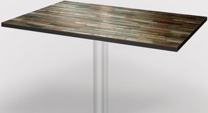 COMPACT | HPL Bistro Tischplatte | 110x60cm | Vintage Bunt | Gastro HPL Tischplatte