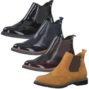 s.Oliver Damen Stiefeletten Chelsea Boots 5-25444-25, Größe:40 EU, Farbe:Rot