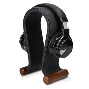 Navaris Universal Kopfhörerständer mit Kunstleder Bezug - Kopfhörer Halter Gaming Headset Halterung - On Ear Headphone Stand - in Schwarz