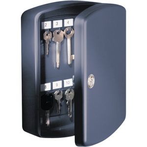 BURG-WÄCHTER Schlüsselbox KB 24 S, abschließbar mit Schlüssel, 24 Haken, Stahlblech