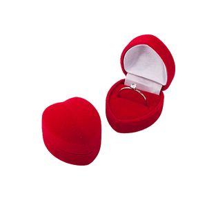 Ringbox „Herz“: Schmuck Etui für Ring / Verlobungsring