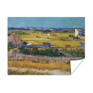 MuchoWow® Poster Die Ernte - Vincent van Gogh 80x60 cm - Kunst für zu Hause