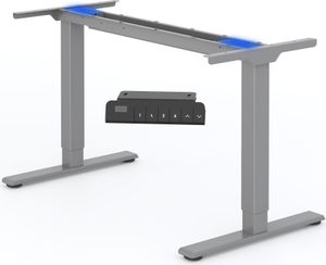 FlexiSpot Höhenverstellbarer Schreibtisch, Dualmotor, 100 kg Tragkraft, 4 Memory-Steuerung, Anti-Kollisionsschutz, Tischgestell Elektrisch (Grau) FlexiSpot Höhenverstellbarer Schreibtisch, Dualmotor, 100 kg Tragkraft, 4 Memory-Steuerung, Anti-Kollisionsschutz, Tischgestell Elektrisch (Grau)