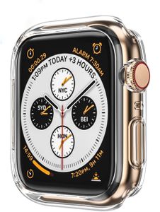 AVANA Schutzhülle für Apple Watch Series 6 / 5 / 4 / SE 40mm Hülle Silikon Case iWatch Cover Transparent