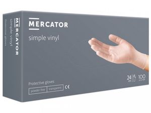 Vinylové rukavice Mercator SIMPLE VINYL 100 ks veľkosť L