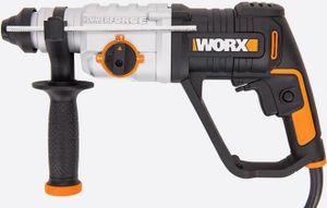 Bohr- und Meißelhammer WORX 800W 2,5 Joule WX339, inkl. Koffer und Zubehör