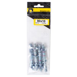 4x Schwerlast-Anker Bolzen 90 mm M10