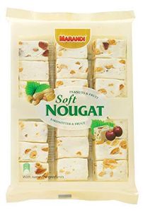 Marandi® Soft Nougat, Weißer Nougat mit Erdnüssen und Früchten