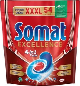 (DE) Somat Excellence 4 in1 Kapsułki do zmywarki, 54 sztuki (PRODUKT Z NIEMIEC)
