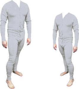 Long John Western Unterwäsche beige - Einteiler Baumwolle Cowboy - Lange Unterhose L - 52/54