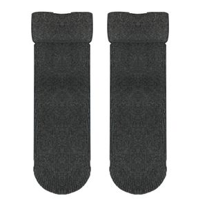 Herren-Socken, super dicke Wolle, warme Socken – weicher Komfort, lässige Crew-Wintersocken,dunkelgrau