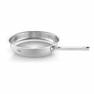 Fissler Original-Profi Collection / Edelstahl-Pfanne (Ø 28 cm) Stielpfanne mit Innen-Skala, novogrill Bratfläche - Induktion